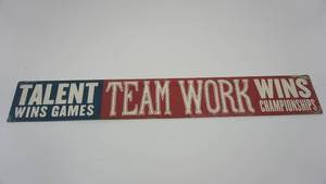lot 64 image: Metal Sign