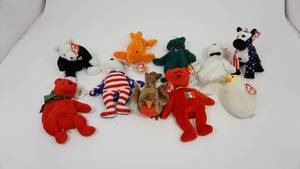 lot 75 image: Ten Beany Babies