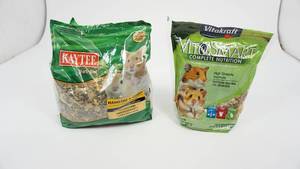 lot 80 image: Kaytee Forti-Diet Hamster & Gerbil Food & Vitakraft Complete Nutrition Hamster Food