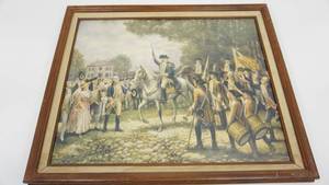 lot 101 image: Framed Print Of Cavalry
