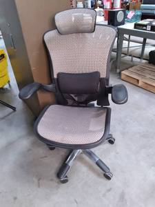 lot 12 image: Office Chair with Lubar Support Co...