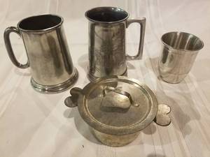 lot 90 image: Pewter Lot