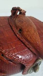 Vintage Amardillo Hide Ladies Handbag Purse