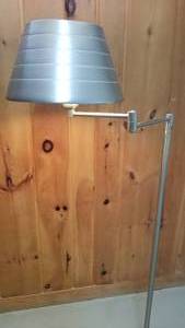 Retro Aluminum Mechinist Swing Arm Floor Lamp