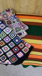 Collection of 3 Crocheted Afghans