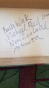Dilana Rug Artist Signed Wool Rug Textile Art  Michael Reed Bush Walk