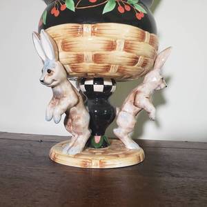 Happily Potted Snake Plant in a Rabbit Planter