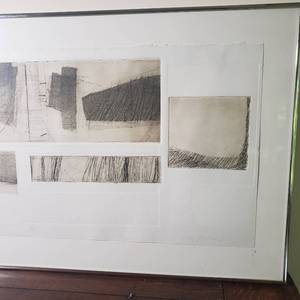 Intriguing Crosshatched Window Sketch