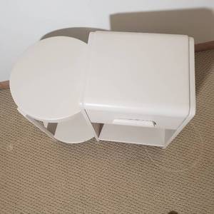 Petite Nightstand and Stool Combo