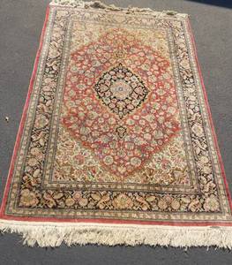 Wool Oriental Area Rug  4 x 6