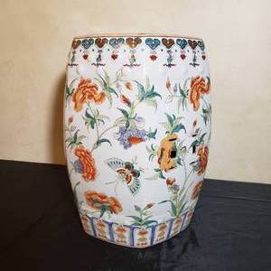 Japanese Ceramic Garden Seat from Gumps