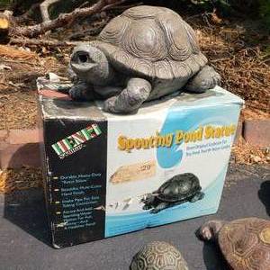 Collection of Garden Turtle Statues