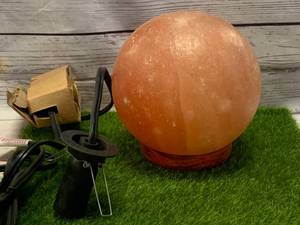 New in Box Lighted Himalayan Salt Globe