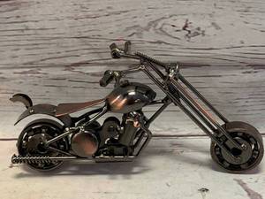 Handmade Motorcycle 6 12 Inches Long