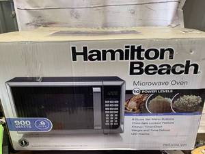 New Hamilton Beach 900 Watt Microwave ($89 on Amazon)