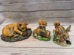 Lot of 3 Homco Masterpiece Ceramic Items