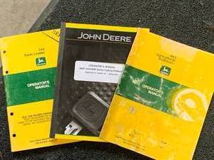 Lot of 3 Vintage John Deere Manuals (These sell for $15 to $40 each on Ebay)