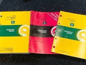 Lot of 3 Vintage John Deere Manuals (These sell for $15 to $40 each on Ebay)