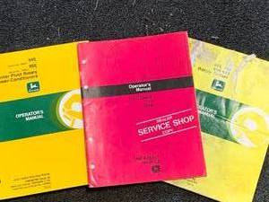Lot of 3 Vintage John Deere Manuals (These sell for $15 to $40 each on Ebay)