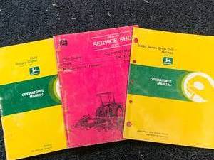 Lot of 3 Vintage John Deere Manuals (These sell for $15 to $40 each on Ebay)