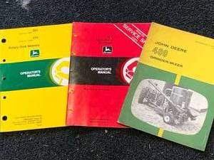 Lot of 3 Vintage John Deere Manuals (These sell for $15 to $40 each on Ebay)