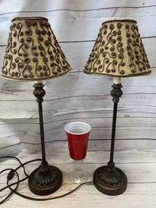 Elegant Lamps & Red Neck Wine Glass