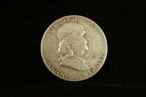lot 31 image: 1951-S Franklin Silver Half Dollar Coin