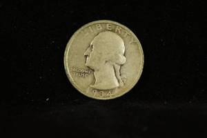 lot 39 image: 1934-P Washington Silver Quarter Coin