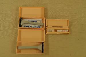 lot 13 image: Vintage Northwest Orient Airlines Convenience Kits - Toothbrush, Razors