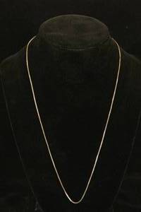 lot 58 image: Sterling Silver Box Link Chain - 20 Long