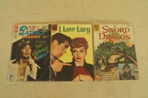 lot 84 image: Vintage Pop Culture Comic Books - David Cassidy, Lucy, Sword and Dragon