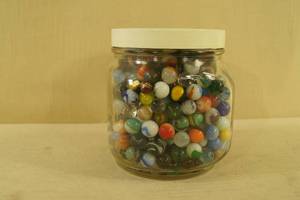 lot 115 image: Jar of Marbles - Large Assortment, Some Vintage