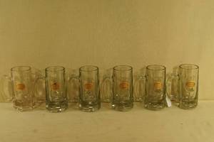 lot 116 image: Cerveza Carta Blanca Glass Beer Mugs