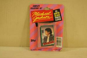 lot 126 image: Michael Jackson Collector Card Set