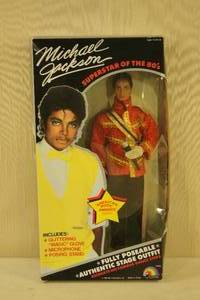 lot 124 image: Vintage Michael Jackson Poseable Action Figure in Box