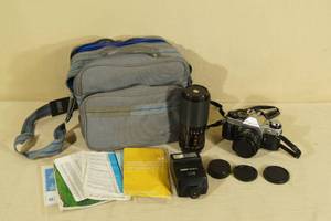 lot 101 image: Vintage Canon AE-1 Program 35mm Film SLR Camera