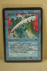 lot 152 image: Vintage Magic the Gathering Wall of Water Card - Early Generation