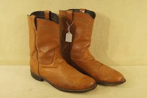 lot 165 image: Justin Leather Cowboy Boots - Size 13 D