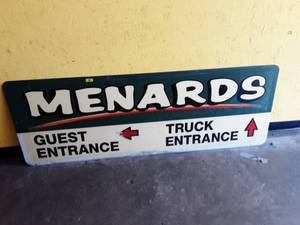 lot 9 image: Menards Sign 26x72