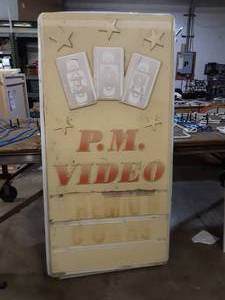lot 20 image: P.M. Video Sign 36x76