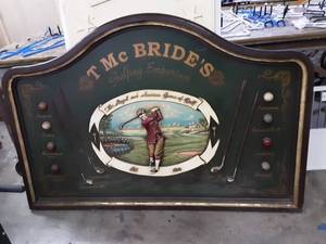 lot 21 image: T. McBrides Golf Emporium Sign 72x49