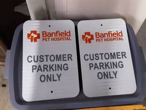 lot 25 image: 2-New Customer Parking Signs