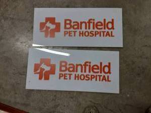 lot 28 image: 2-Banfield Pet Hospital Signs