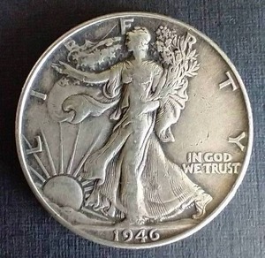 1946 Walking Liberty Silver Half Dollar