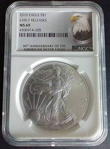2016 American Silver Eagle - MS69
