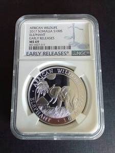 2017 Somalia African Wildlife 1 Oz. Silver Coin