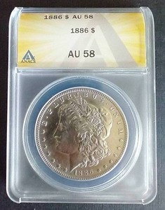 1886 Morgan Dollar - AU58