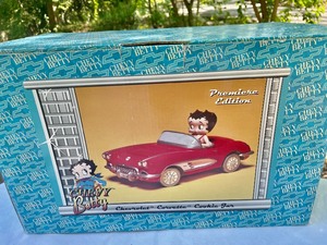 lot 44 image: Premier Edition 1958 Chevy Betty Chevrolet Corvette Cookie Jar