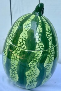 lot 60 image: Boston Warehouse Trading Corporation Watermelon Cookie Jar