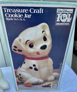 lot 102 image: Walt Disney 101 Dalmations Treasure Craft Cookie Jar
